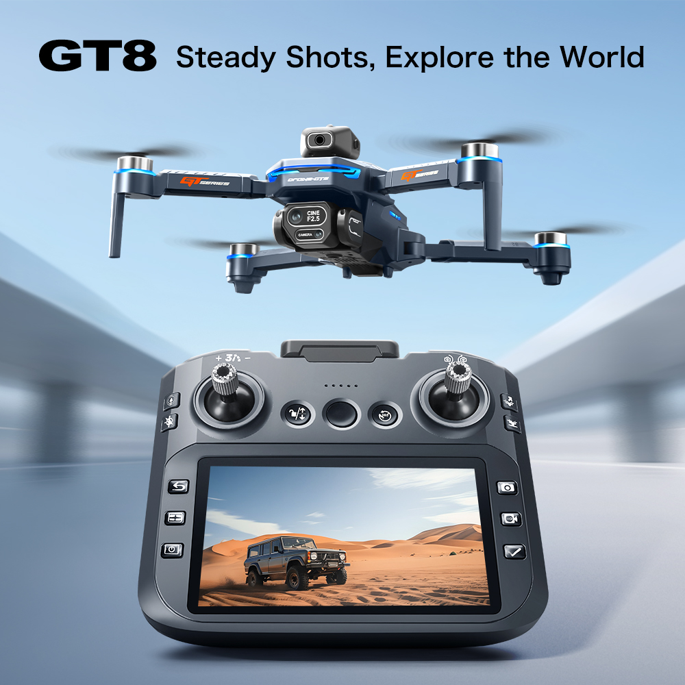 GT8 Max Foldable Drone 8K HD P - Drone Gps Module recension och pris